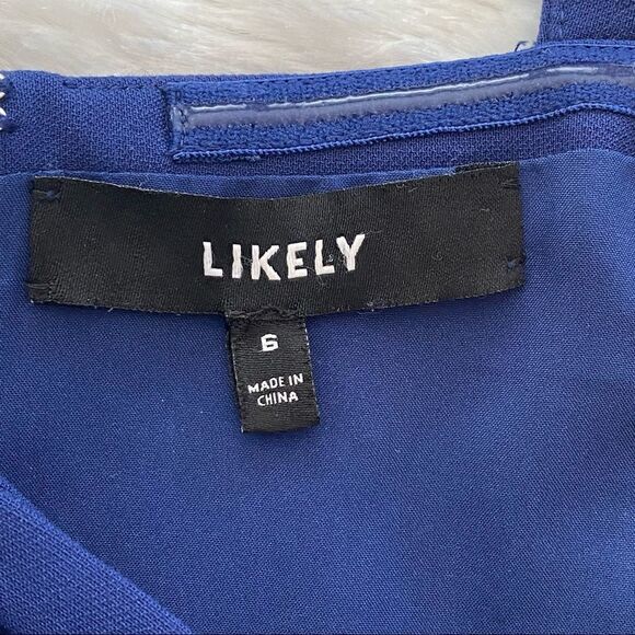 LIKELY Alameda Gown In Blueprint size 6 . NWOT - Picture 8 of 11